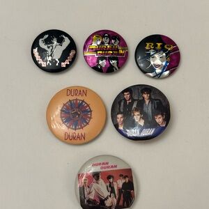 Duran Duran Band Button Set -vintage 80’s